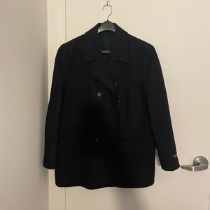 Dark Navy Double Breasted Polo By Ralph Lauren Peacoat.